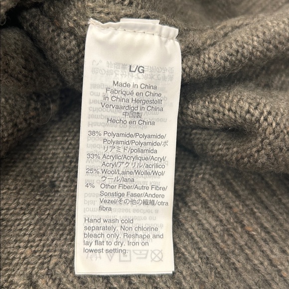 Madewell | Donegal Button Sleeve Wool Blend Sweater Dress Size Large - Picture 9 of 16